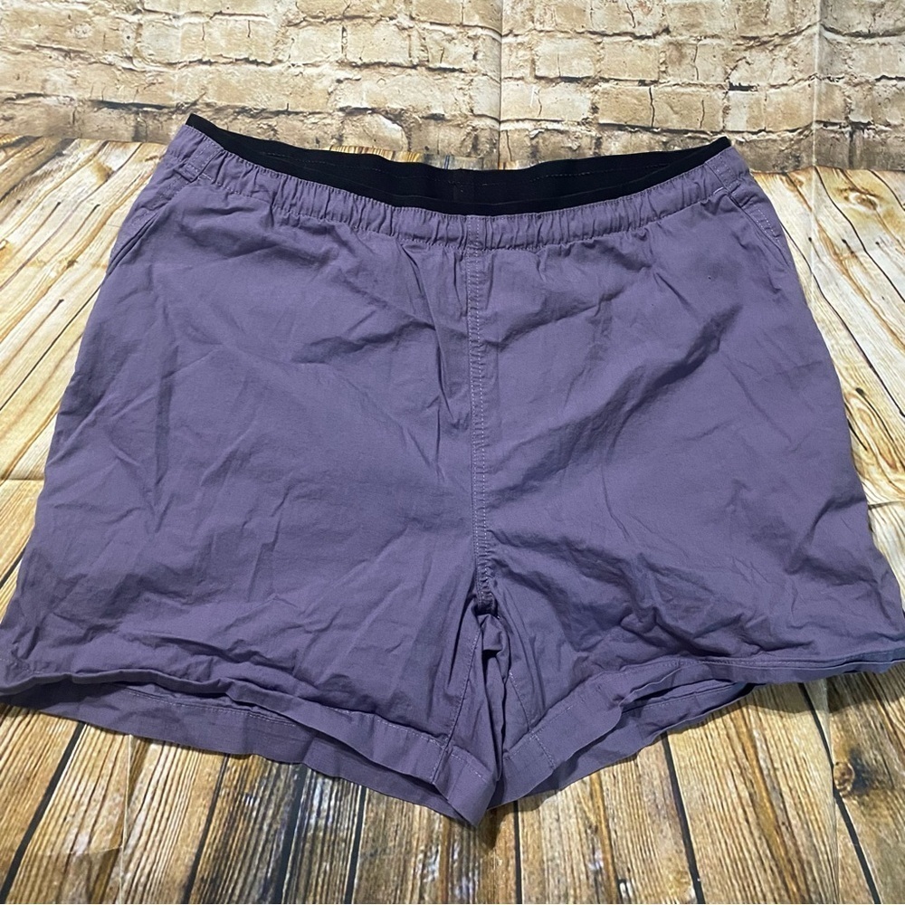 The Northface Purple Ripstop Pull On Pocket Outdoors Beach Shorts